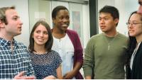 Students in a discussion